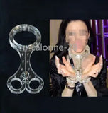 Slave Shackle Pillory New Crystal Handcuffs Neck-Wrist-Ankle Restraints Cangue