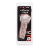 Optimum Series Stroker Pump Sleeve Pussy Clear - Male Masturbation Sleeve