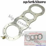 Stainless Steel Shackle Straight Bar Restraints Leg Hand Cuffs Pillory Body