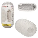 Cal Exotics Boundless Reversible Nubby Stroker Clear - Masturbation Sleeve