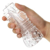 Soft Clear Jelly Masturbator Cup Penis Sleeve Stroker Pocket Pussy Male Sex Toys