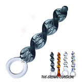 4pcs Spiral Crystal Glass Anal Butt Plug Dildo Anal for Masturbation Sex