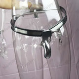 Lock Stainless Steel Male Chastity Belt Adjustable Waist Y-type Chastity Device