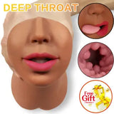 Realistic Mouth Male Masturbator Pussy Blowjob Oral Stroker Sex Toy for Men Doll