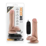 Blush Dr. Skin 6.5'' Multi Speed Dildo Harness Compatible Remote Controlled