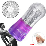 Clear Male Masturbator Pocket Pussy Penis Sleeve for Men Stroker Cup Sex Toy USA