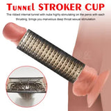 Masturbator Stroker Sleeve for Men Ribbed Pocket Pussy Male Sex Toy Waterproof