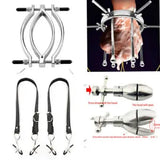 Stainless Steel Chastity Speculum Spreader Restraint Clamp Dilator Expander BDSM