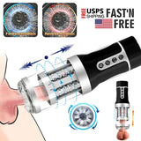 Automatic Male Masturbaters Blowjob Telescopic Cup Sex Toy Rotating Stroker Men