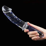 Crystal Glass Dildo Anal Plug Women Beads Vagina Massage Masturbation Sex