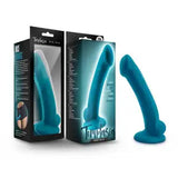 Blush Temptasia 7 ''Dildo Satin Smooth Platinum Silicone Harnes Suction Cup