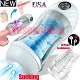 HandsFree Male Masturbaters Automatic Sucking Cup Blowjob Stroker Men Sex Toy US