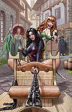 Thora and Gretchen at Pillory 11x17" fantasy paper print