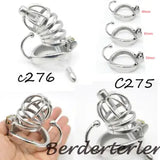 Male Metal Chastity Device Sounds Dilator Tube Chastity Cage Belt Sleeve Ring