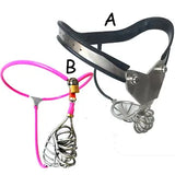 Male Stainless Steel Chastity Belt Panty Hollow out Cage Device Bondage BDSM