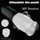 Male Masturbaters Rotating Stroker Cup Pocket Pussy Blowjob Sex Toys For Men Gay