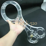 Crystal Cangue Round Neck Collar Handcuffs Binding Yoke Pillory Shrew Violin