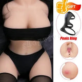 Sex Doll Love Doll TPE Half Body Life Size Love Dolls  Male Cock Extender-Sleeve