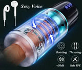 Automatic HandsFree Male Masturbaters Telescopic Cup Stroker Sex Blowjob For Men