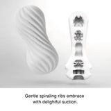 Flex Pleasurably Super Stretchable Elastomer Sleeve Silky White Stroker, New