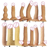 Sex Machine Dildos Attachments Big Flesh Dildos For Vac-u-lock Love Machine