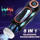 Automatic Telescopic Male Blowjob Masturbator Cup Sucking Vibration Sex Machine