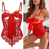 Women's Sexy Lingerie Set Cupless Teddy One Piece Lace Bodysuit Sexy Babydoll