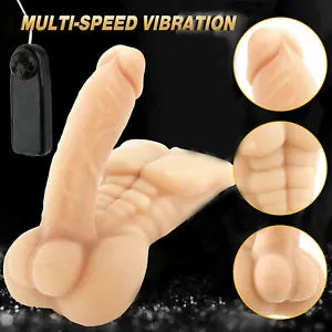 Mini Sex Doll Vibrating Dildo Lesbain Clit Masturbator Remote