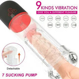 Male Masturbator Cup Sucking Vibrating Penis Vacuum Pump Blowjob Stroker Sex Toy