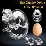 Male Egg Type Chastity Device Bird Cage Lockable Bondage Fully Restraint BDSM