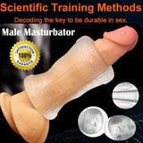 Male Masturbators Pocket Pussy 4D Stroker Penis Training Massager Sleeve Sex Toy