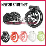 3D Spidernet Male CHASTITY DEVICE Lock Sleeve Cage Ring Chastity Belt New