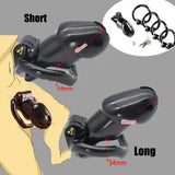 3 Colors Male Chastity Cage Lock Device Kit 4 Rings BDSM Bondage For Men