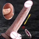 USB Rechargeable Penis Telescopic Swing Dildos Remote Control Vibra