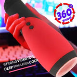 Aircraft Cup HandsFree Male Masturbaters Pussy Blowjob Cup Stroker Sex-Toy Men