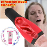 Automatic HandsFree Male Masturbaters Pussy Blowjob Cup Stroker Oral Sex Toys