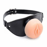 Pussy Face Oral Sex Mouth Gag BDSM Bondage  Stroker Sex Toy