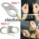 Stainless Steel Binding Cangue Fixed Handcuffs Wrist Cuffs Restraint Pillory