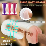DEEP SUCKING Male Masturbaters Pocket Pussy Stroker Cup SEX Adult TOY FOR MEN US