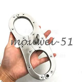 New Lockable Steel Bandage Neck Collar Cangue Handcuffs Wrist Cuffs Yoke Pillory