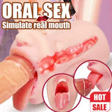 Sex Toy Men Masturbators Realistic Mouth Blowjob Love Doll Pocket Pussy Silent