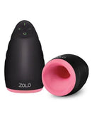 ZOLO Warming Dome Recarregável Vibratório Masculino Masturbador Stroker Rosa/Preto