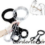 Crystal Handcuffs Neck-Wrist-Ankle Cangue Shackle Pillory Neck Collar Lockable