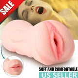 3D Male Masturbator Realistic Mouth Pussy Blowjob Stroker Adult Sex Toy for Men