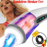 HandsFree Male Masturbaters Automatic Heating Cup-Blowjob Stroker Men-Sex-Toys