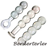 Huge Anal Plug Crystal Glass Butt Plug Dilator Beads Anus Masturbator Sex Toys