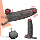 Male Waterproof Vibrating Cock Penis Sleeve Enhancer Toy for Men Couple Vibrator