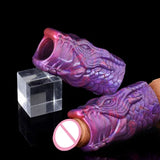 Soft Silicone Penis Sleeve Lifelike Dragon Dick Enlargement/Extender Sex Toys