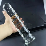 Huge Crystal Glass Butt Plug Dildos Dilation Anal Plug G-Spot Massage sex toy