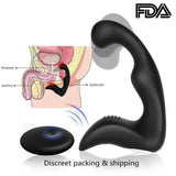 Wiggling Prostate Massager Stimulator Anal Vibrator Sex Toys Men Remote Control